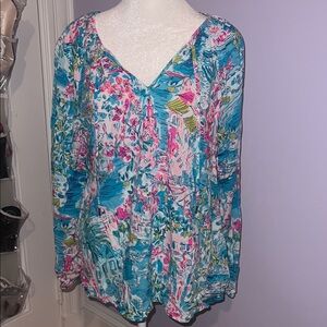 Lilly Pulitzer V Neck Top
